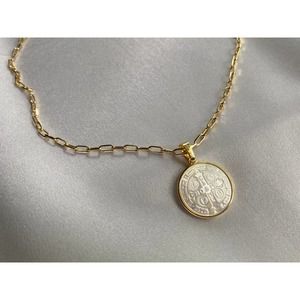 *Monica* Saint Benedict Paperclip Necklace